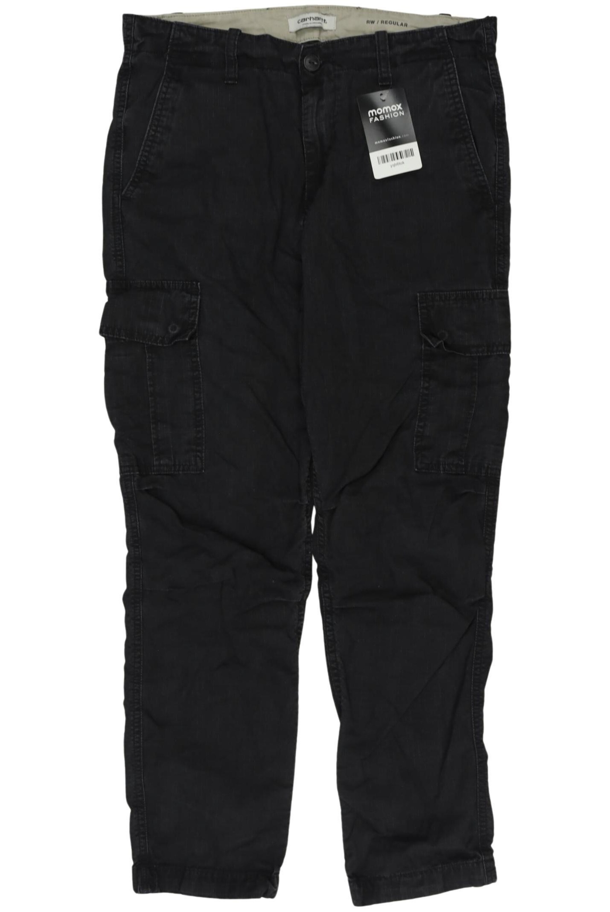 Carhartt WIP Stoffhose 27 in Schwarz: Vorderseite