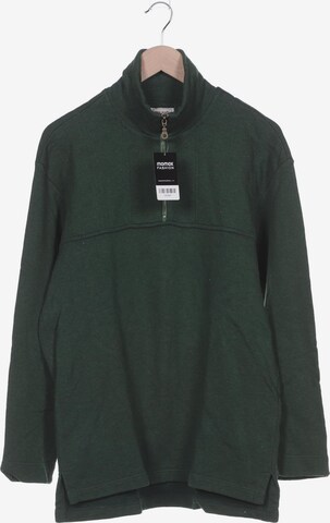 hessnatur Sweatshirt & Zip-Up Hoodie in M in Green: front