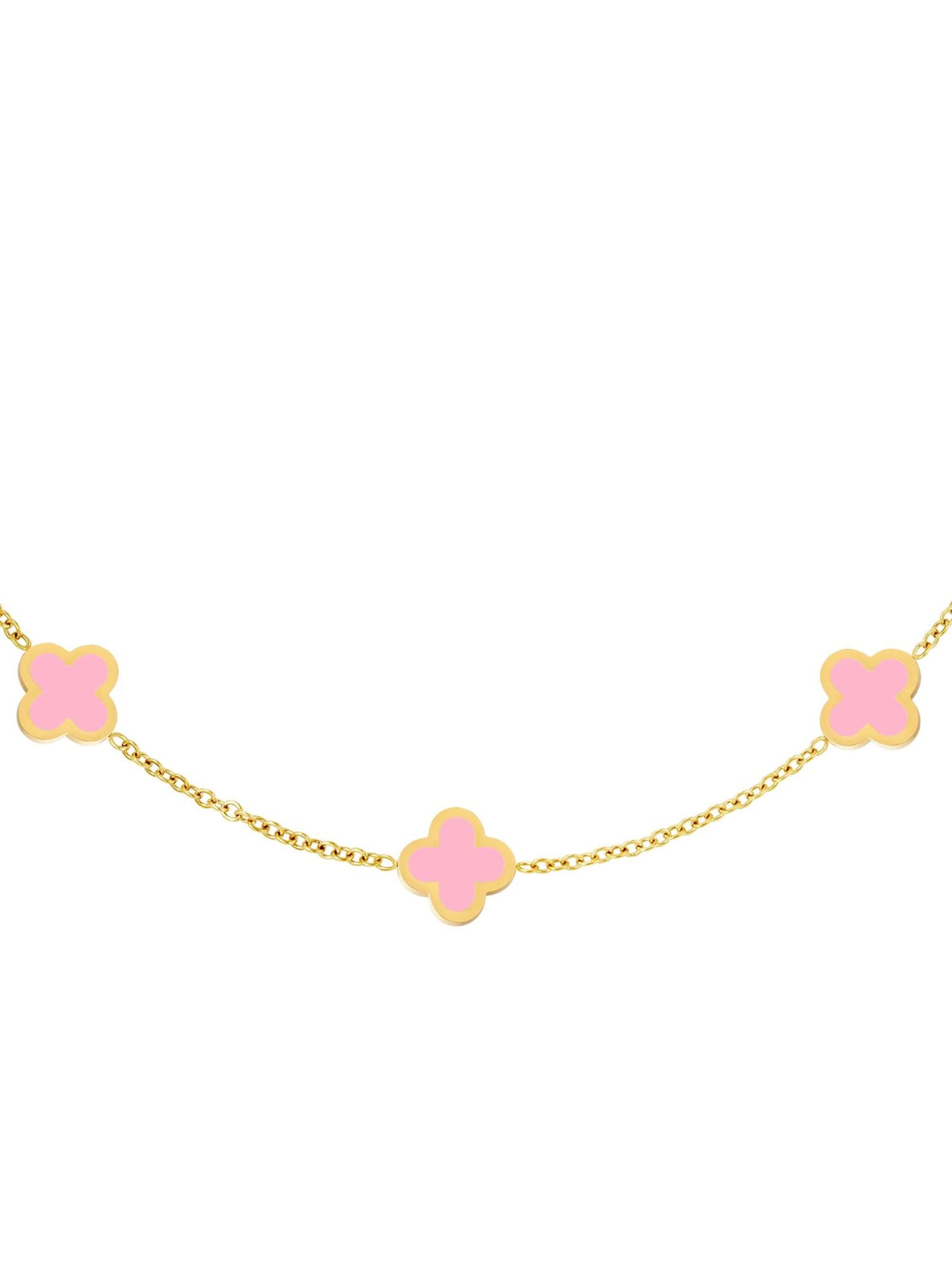 Cala Rose Necklace 'SUMMER CLOVER' in Pink