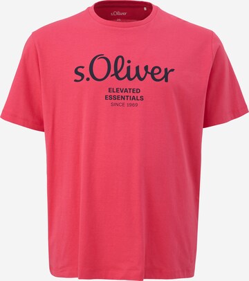 s.Oliver Red Label Big & Tall Shirt in Pink: front