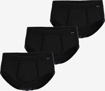 Ammann Slip 'Jeans Feinripp' in Grau: Vorderseite