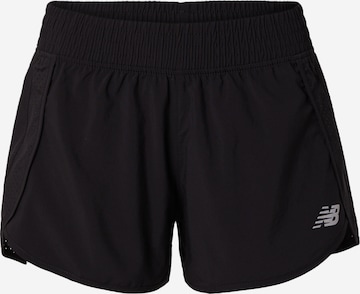 new balance - Regular Calças de desporto 'Core 3' em preto: frente