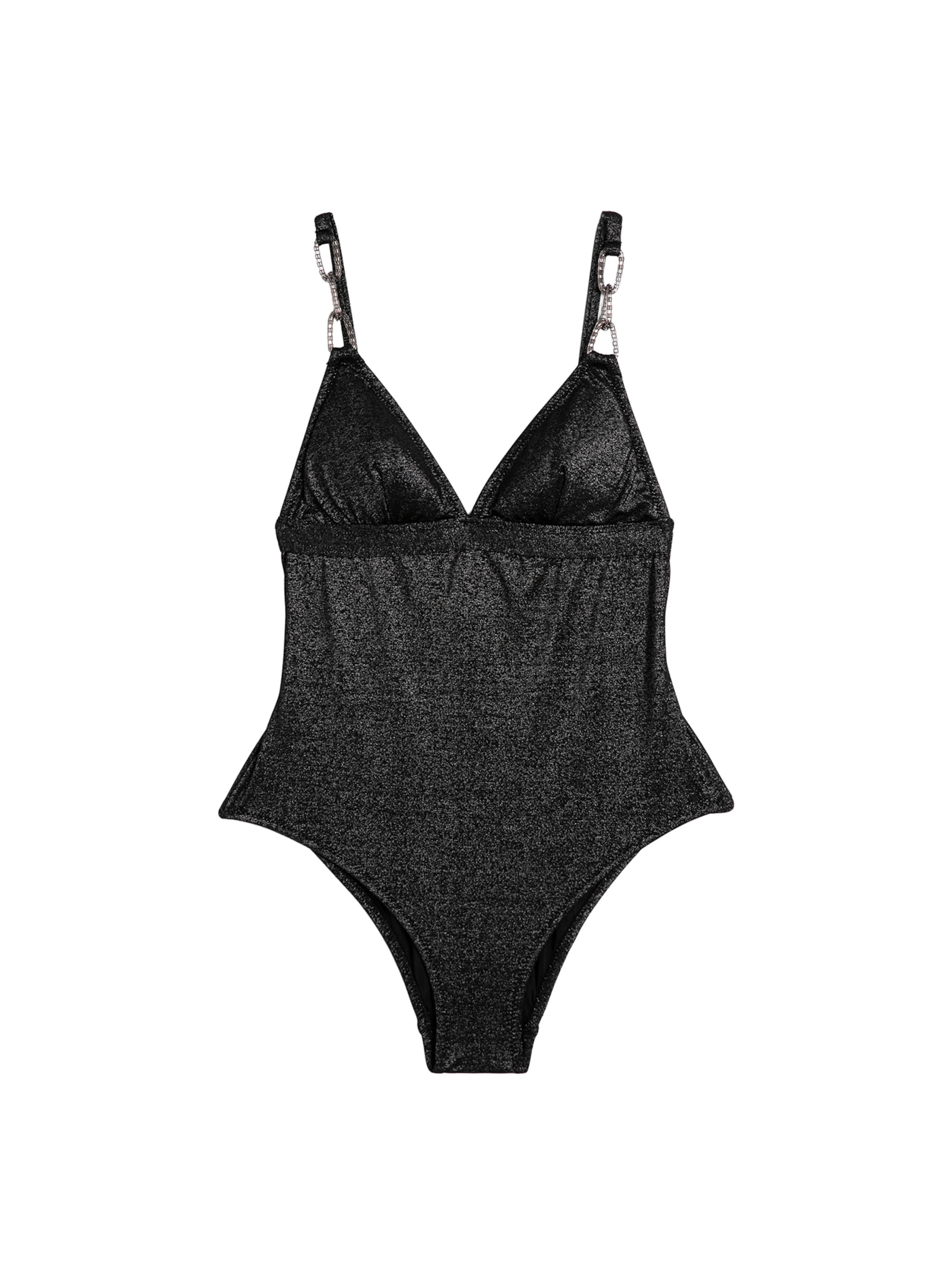Koton Triangle Swimsuit in Black: front