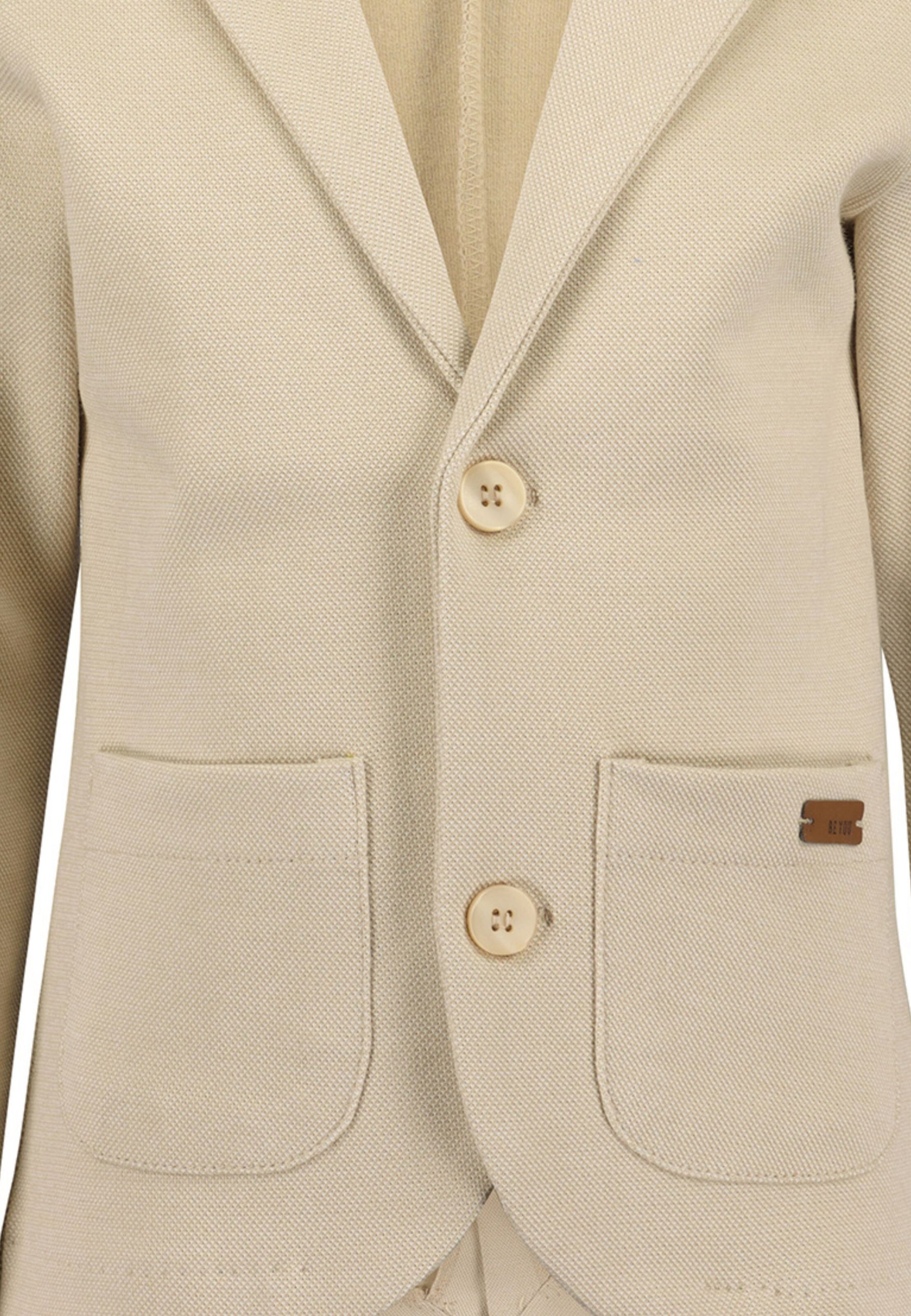 BLUE SEVEN Zip-Up Hoodie in Beige