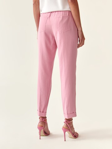 TATUUM Regular Панталон с ръб 'SUMIKO' в розово