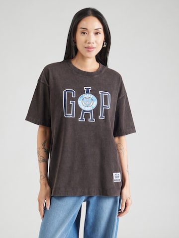 GAP Oversize tričko - Hnedá: predná strana