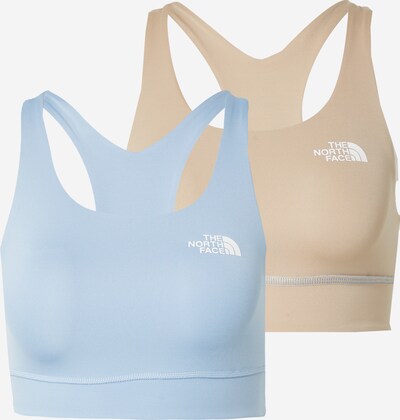 THE NORTH FACE Sports Bra in Beige / Light blue / White, Item view