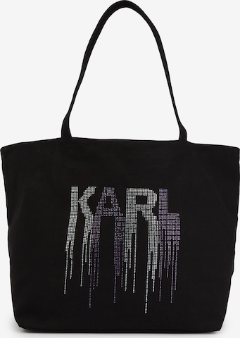 Shopper di Karl Lagerfeld in nero: frontale