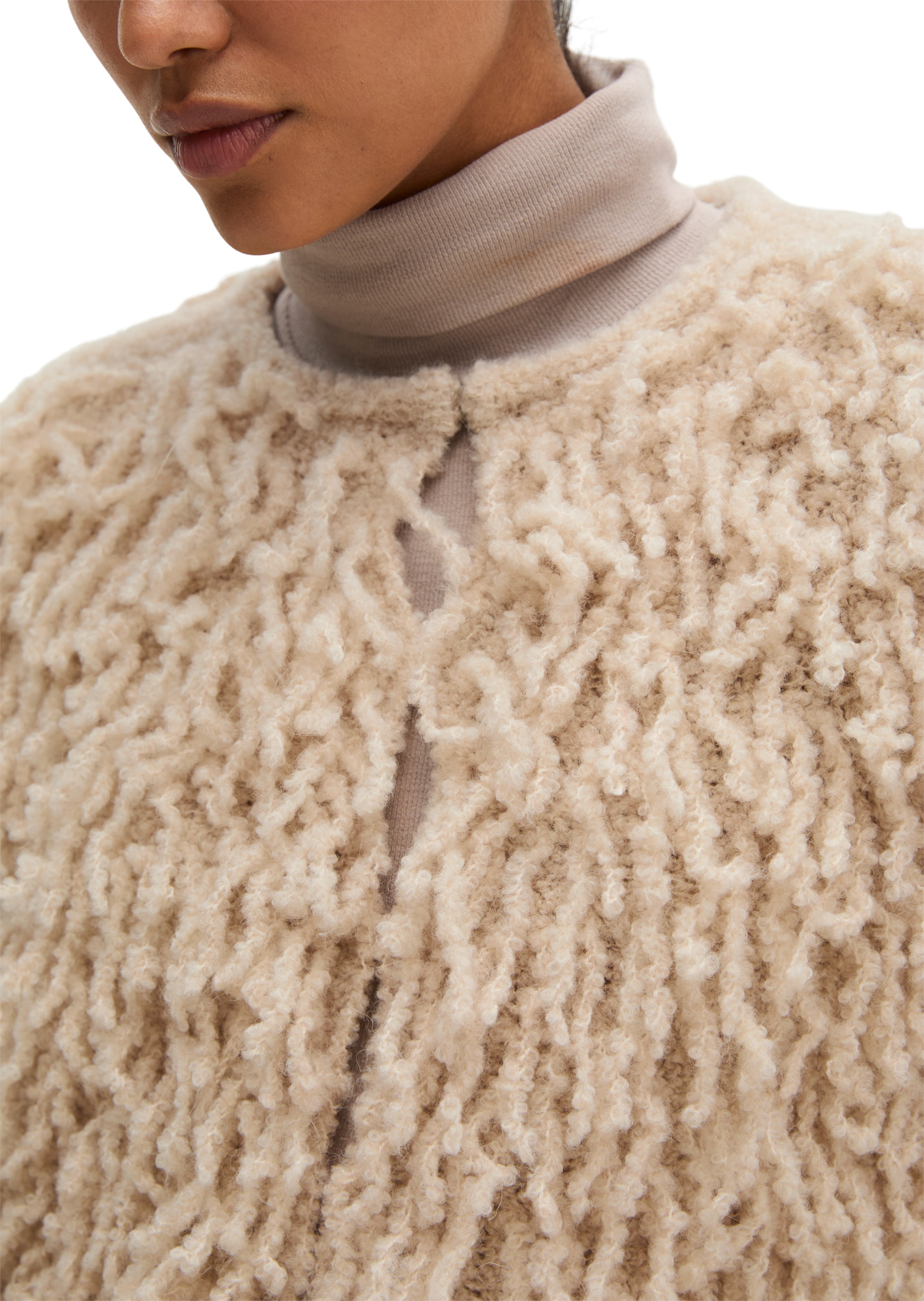 Marc O'Polo Strickjacke in Beige: Vorderseite