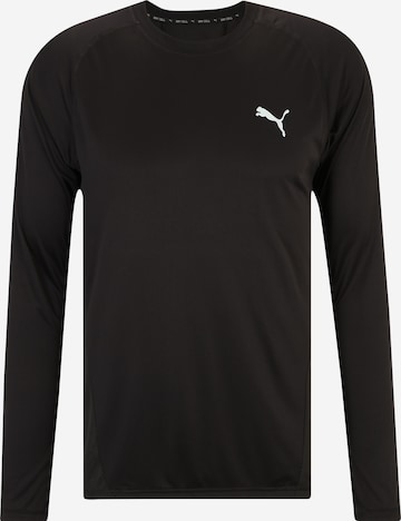 PUMA Performance Shirt 'TRAIN ALL DAY' in Black: front