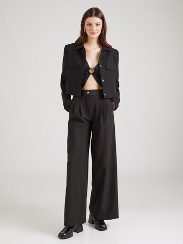 Wide Leg Pantalon à pince 'ANDREE TAILOR' GUESS en noir