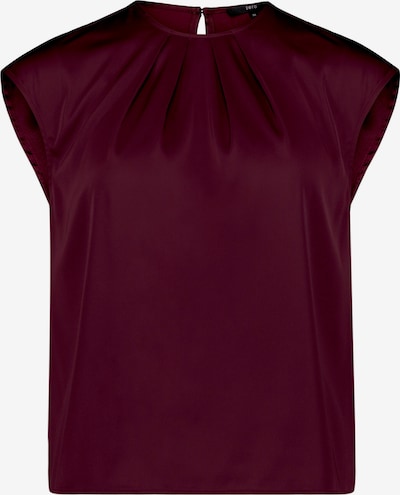 zero Satin-Bluse mit Rundhalsausschnitt in XS in aubergine, Produktansicht