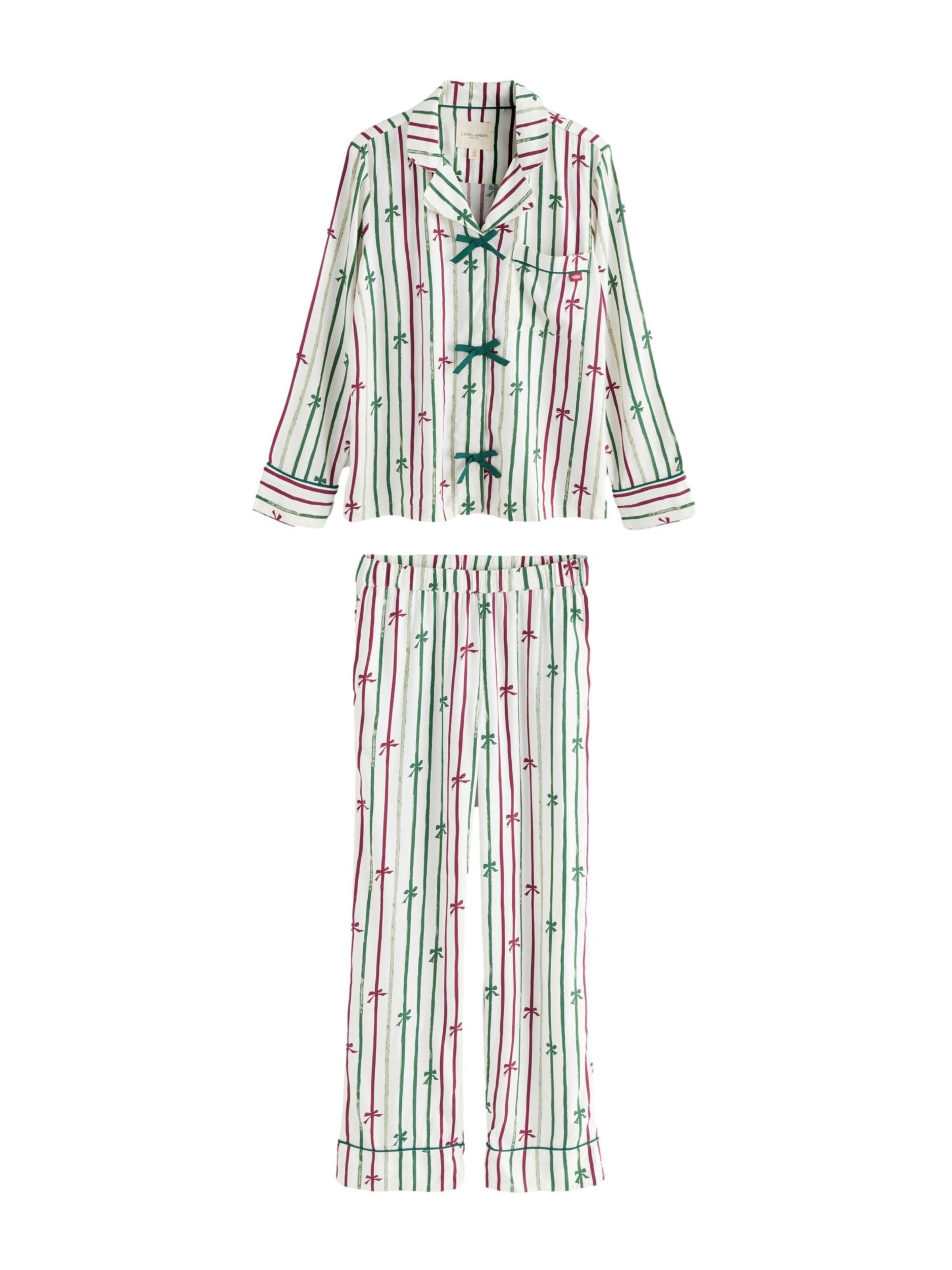 LAURA ASHLEY Pyjama in Wit: voorkant