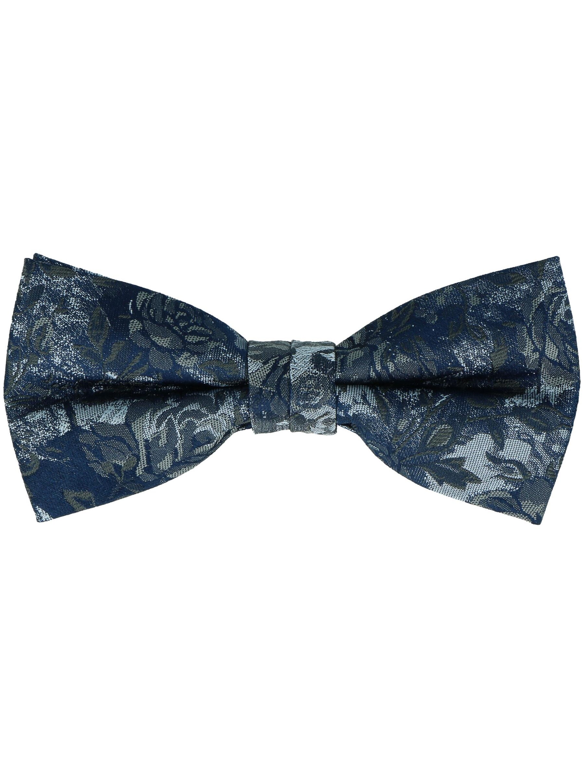 WILLEN Bow Tie 'Set Floral/ Uni' in Blue