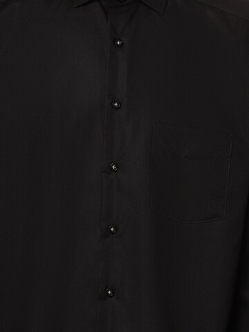Andrew James Regular fit Button Up Shirt in Black