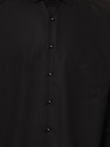 Andrew James Regular fit Button Up Shirt in Black