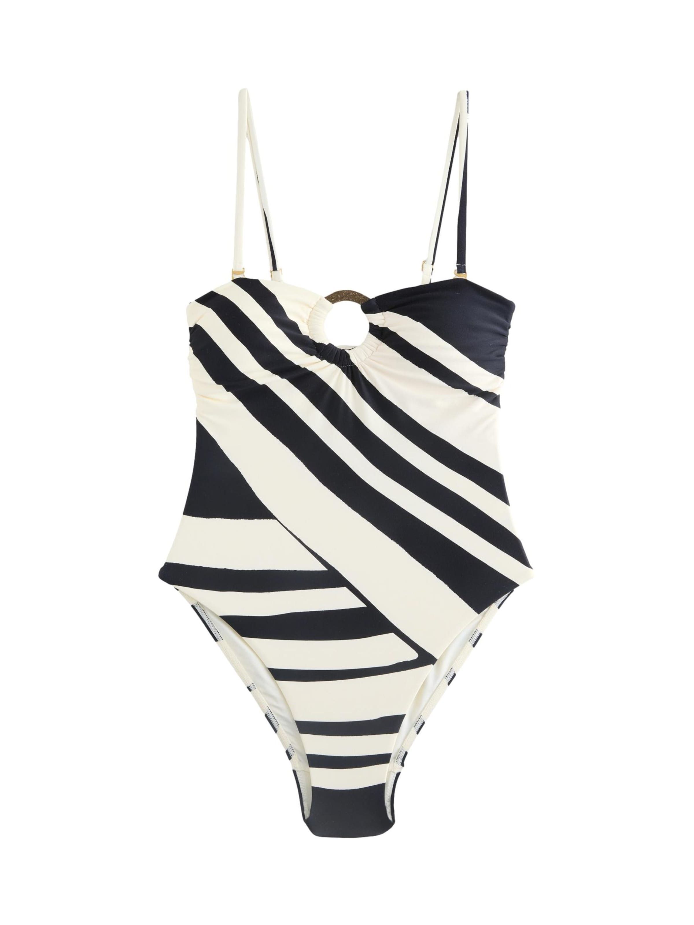 Bandeau Maillot de bain Next en noir : devant