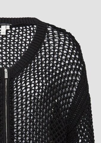 QS Knit cardigan in Black
