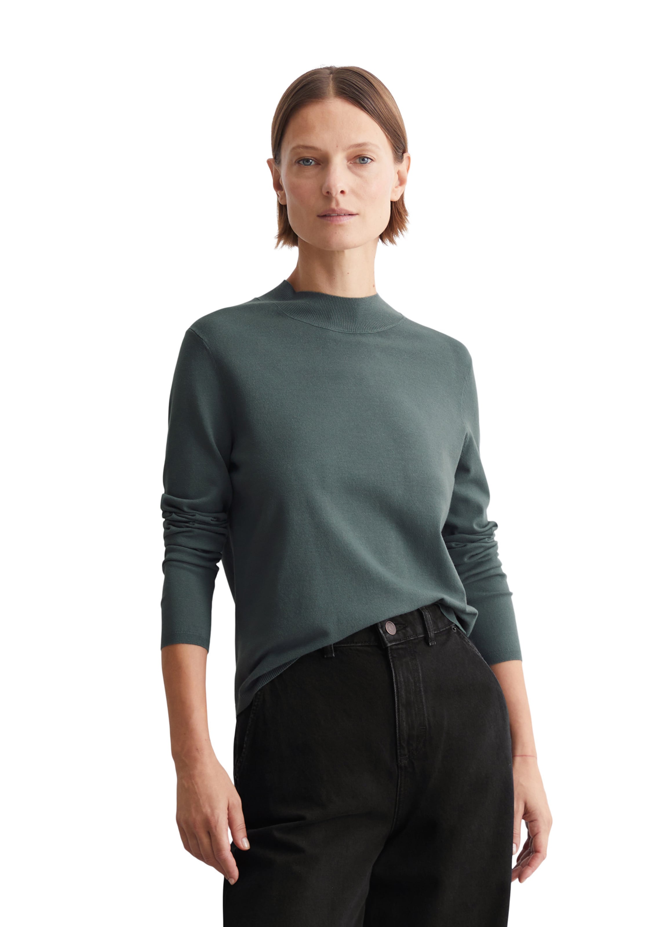 Marc O'Polo Sweter w kolorze zielony: przód