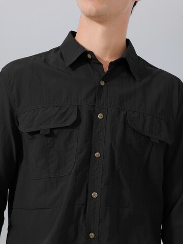 Youthup Regular fit Button Up Shirt in Black