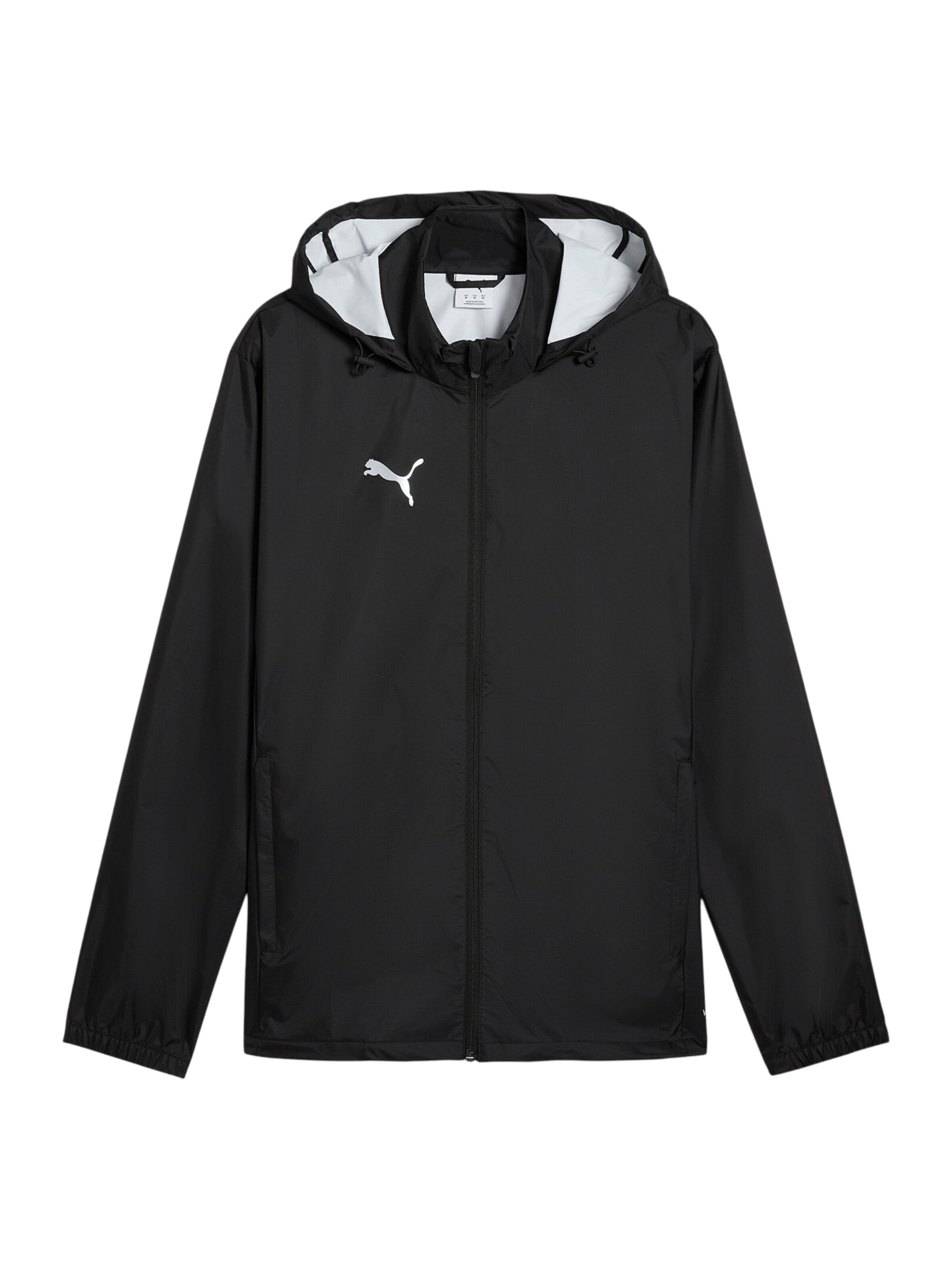 PUMA Sportjacke 'TeamAdditions' in Schwarz: Vorderseite