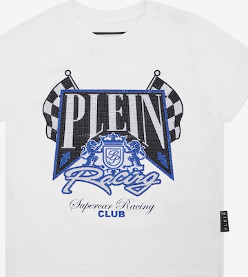 Philipp Plein - Camiseta 'Racing' en blanco: frente