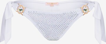 Moda Minx Bikini Bottoms in White: front