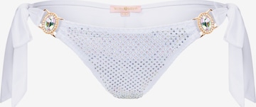 Pantaloncini per bikini di Moda Minx in bianco: frontale