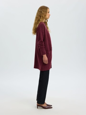 SELECTED Gebreid vest in Rood