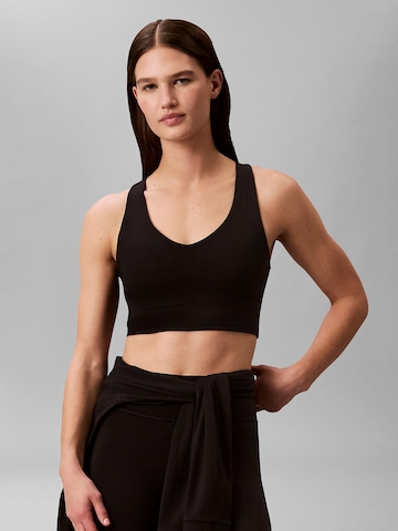 Calvin Klein Sport Sport bh in Zwart: voorkant