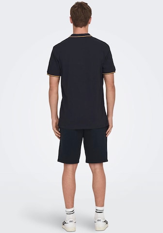 T-Shirt 'Fletcher' Only & Sons en bleu