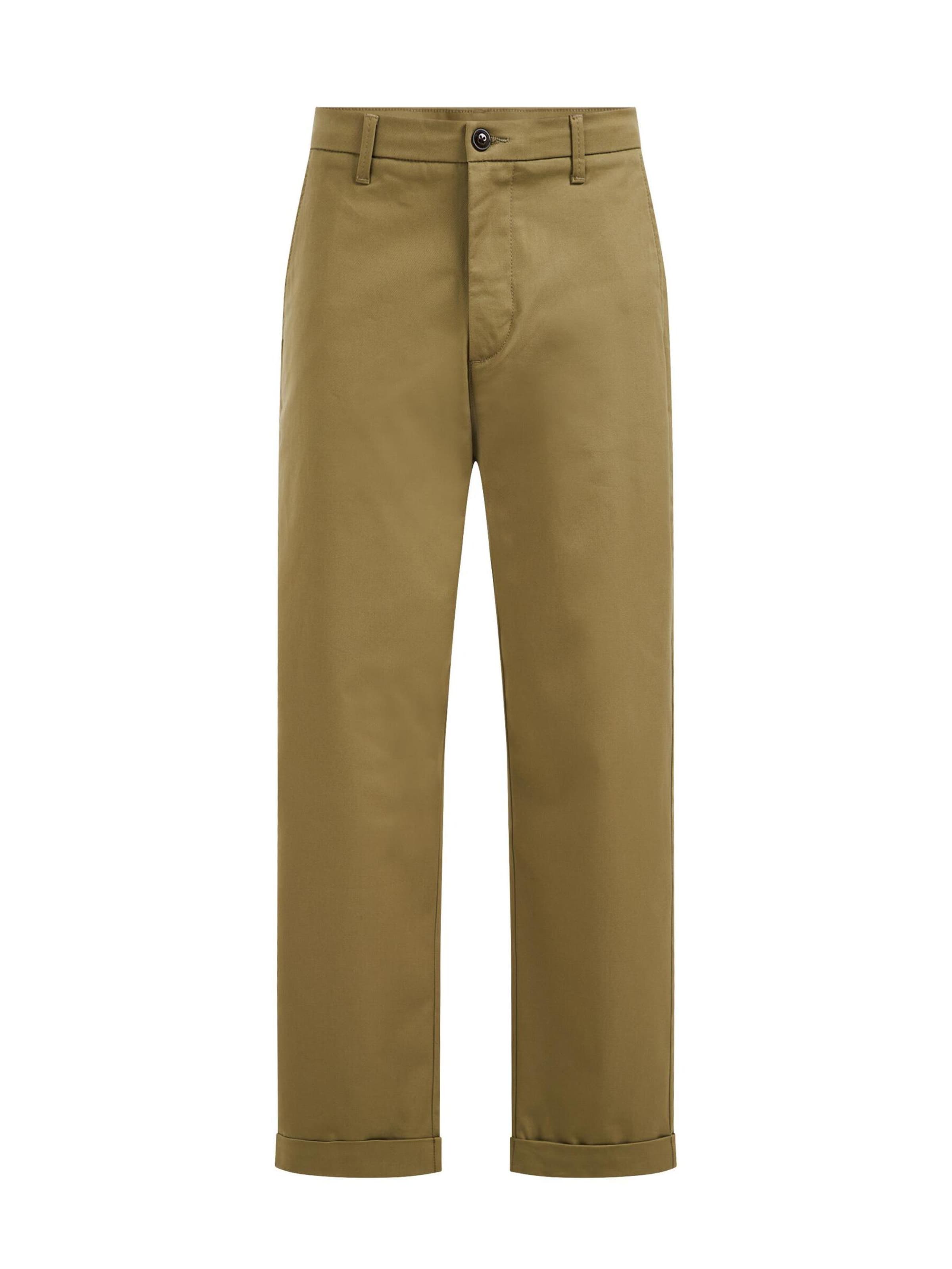 Regular Pantalon chino WE Fashion en vert : devant