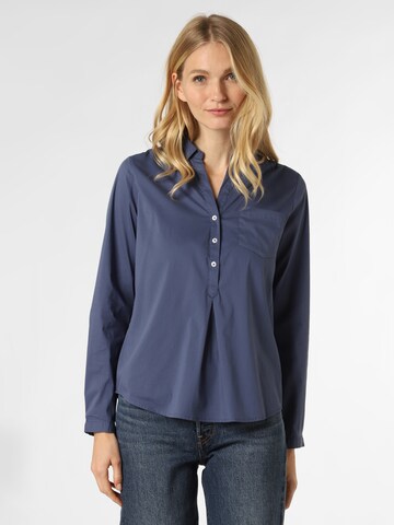 Marie Lund Bluse in Blau: predná strana