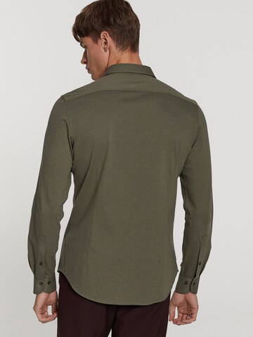 Slim fit Camicia 'Pablo' di Shiwi in verde