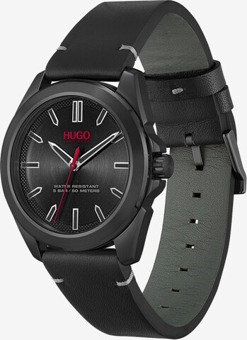 HUGO Red Analoog horloge 'Adventure' in Zwart