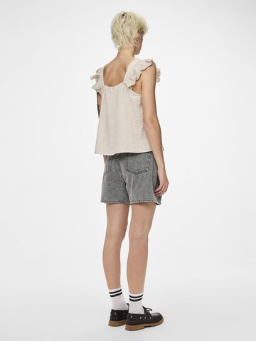 PIECES Blouse 'PCKiara' in Grey