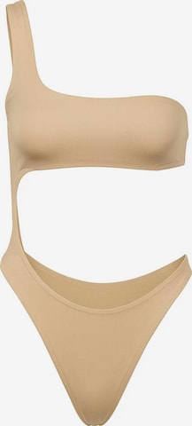 Kalaia - Bikini 'Trikini' en beige: frente