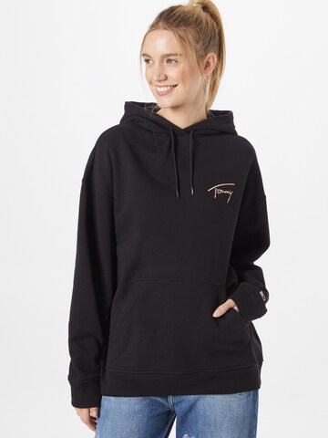 Tommy Jeans Sweatshirt in Black: front