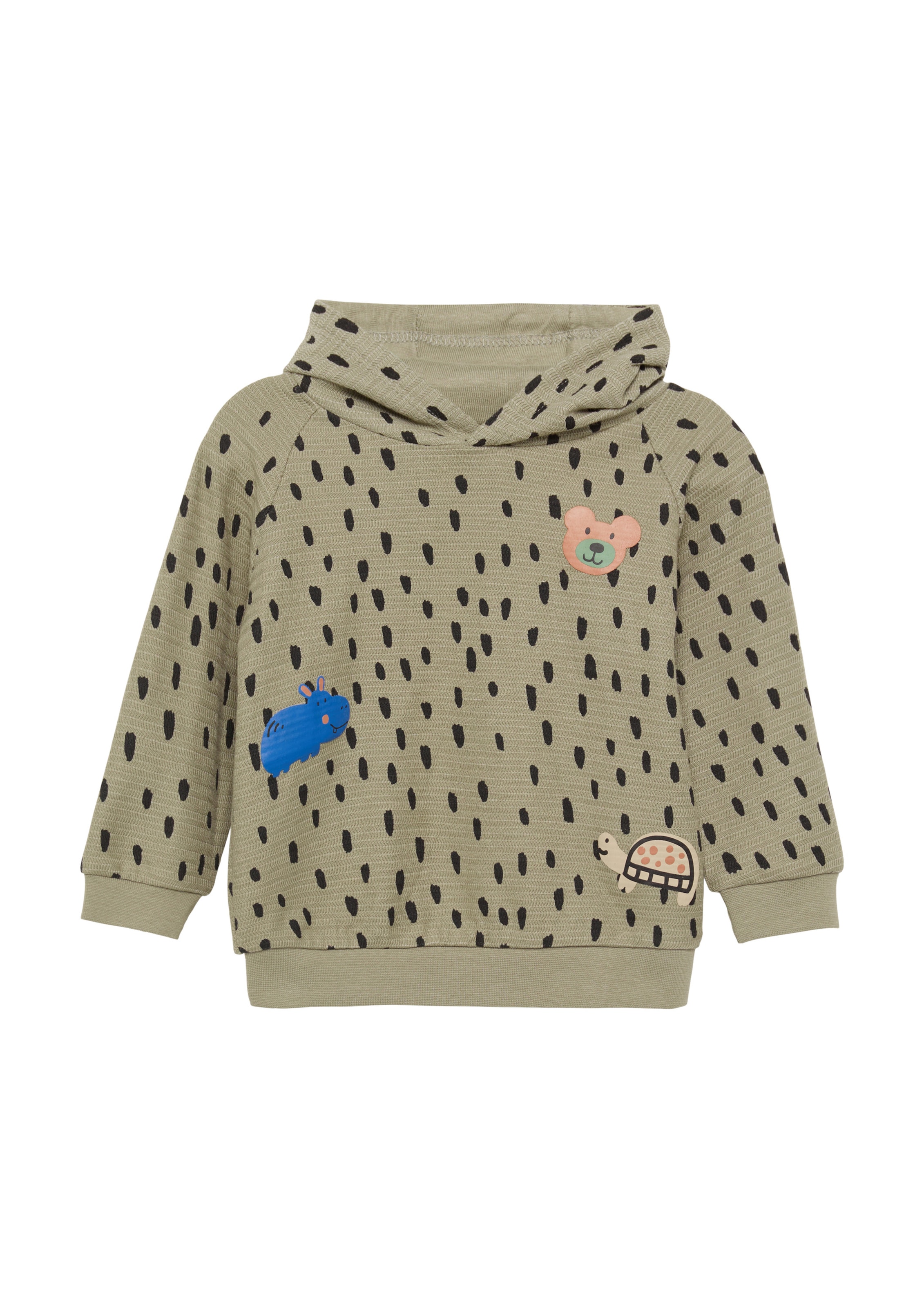 s.Oliver Sweatshirt in Grün: Vorderseite