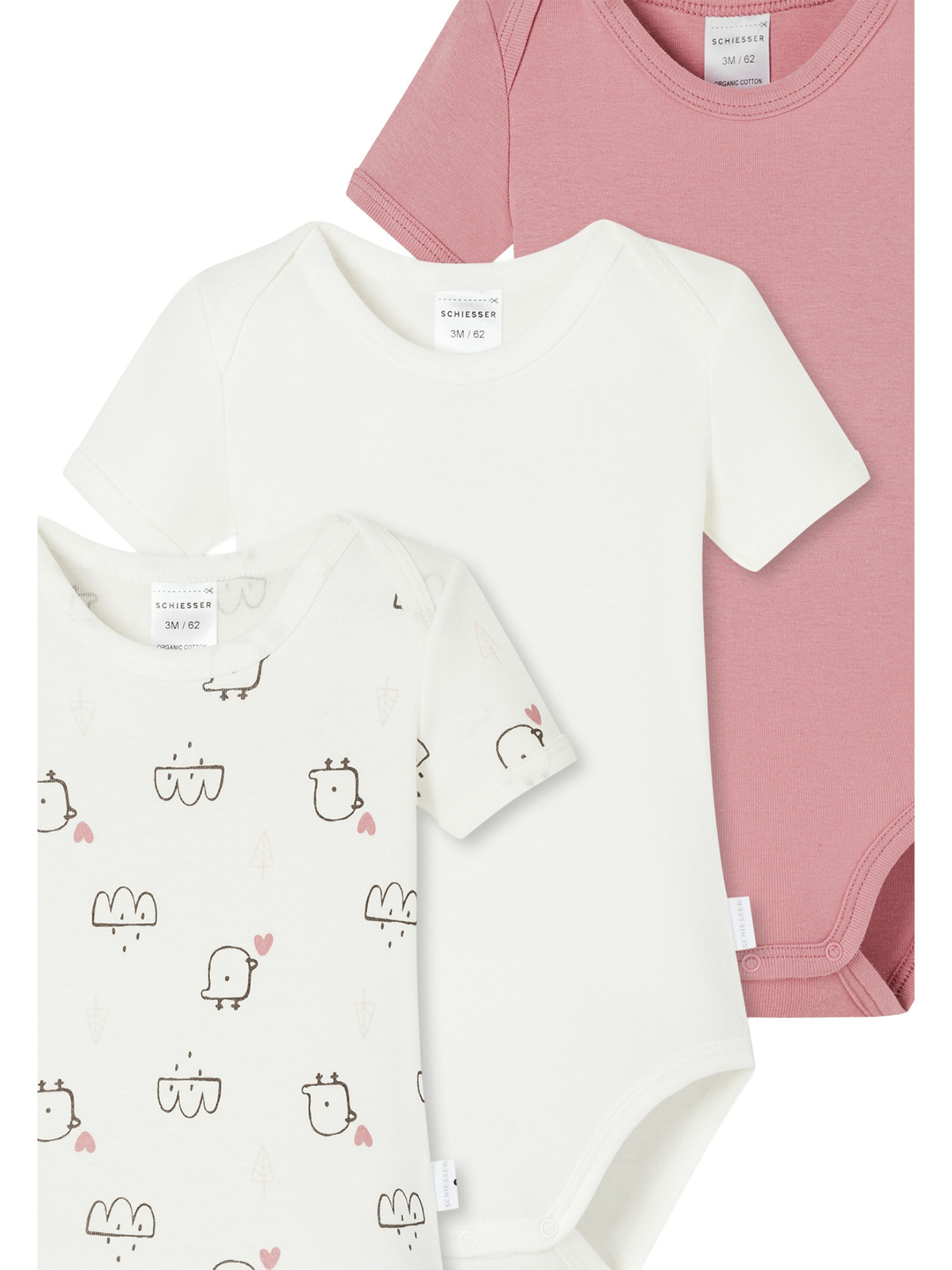 SCHIESSER Romper/bodysuit 'Natural Love' in Pink