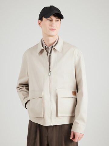 Calvin Klein Jeans Between-Season Jacket in Beige: front