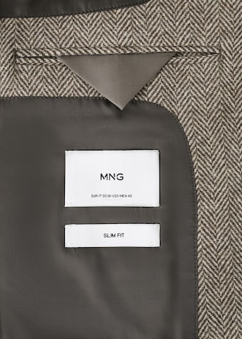 MANGO MAN Slim fit Suit Jacket 'Molina' in Brown
