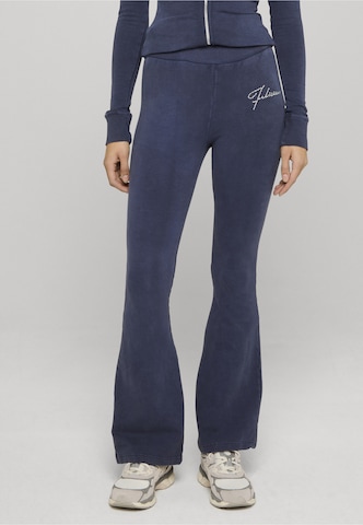 évasé Leggings 'Vintage' Felicious en bleu : devant