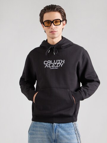 Calvin Klein Sweatshirt in Black: front