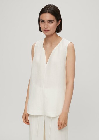 s.Oliver BLACK LABEL Blouse in Beige: voorkant