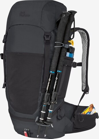 JACK WOLFSKIN Sports Backpack 'TRAIL  RECCO' in Black
