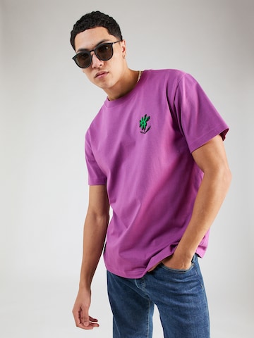 purpurinė ELEMENT Marškinėliai 'QUIET'
