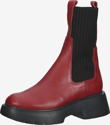 Wonders Chelsea Boots in Red: front