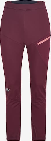 ZIENER Workout Pants in Red: front