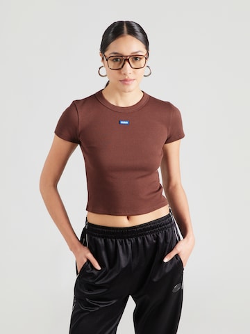 HUGO Póló - barna: elől